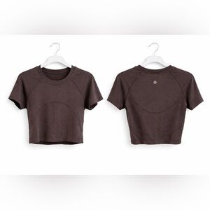 lululemon athletica Swiftly Cropped Top Espresso
